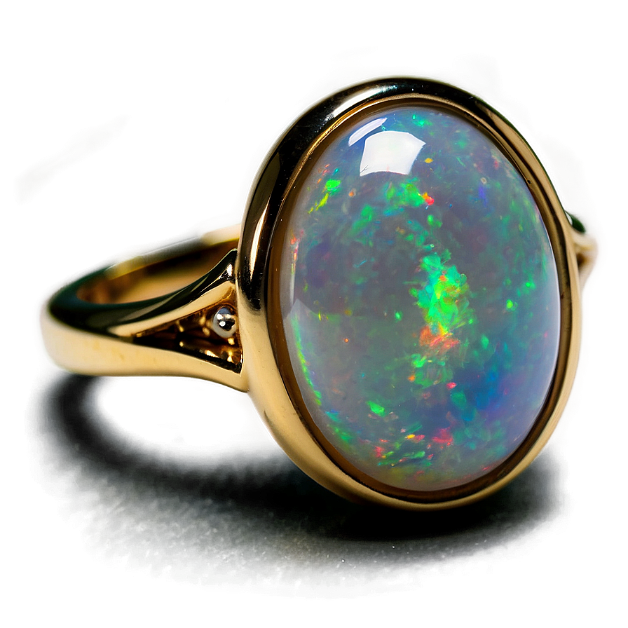 Opal Engagement Ring Png 95 PNG Image