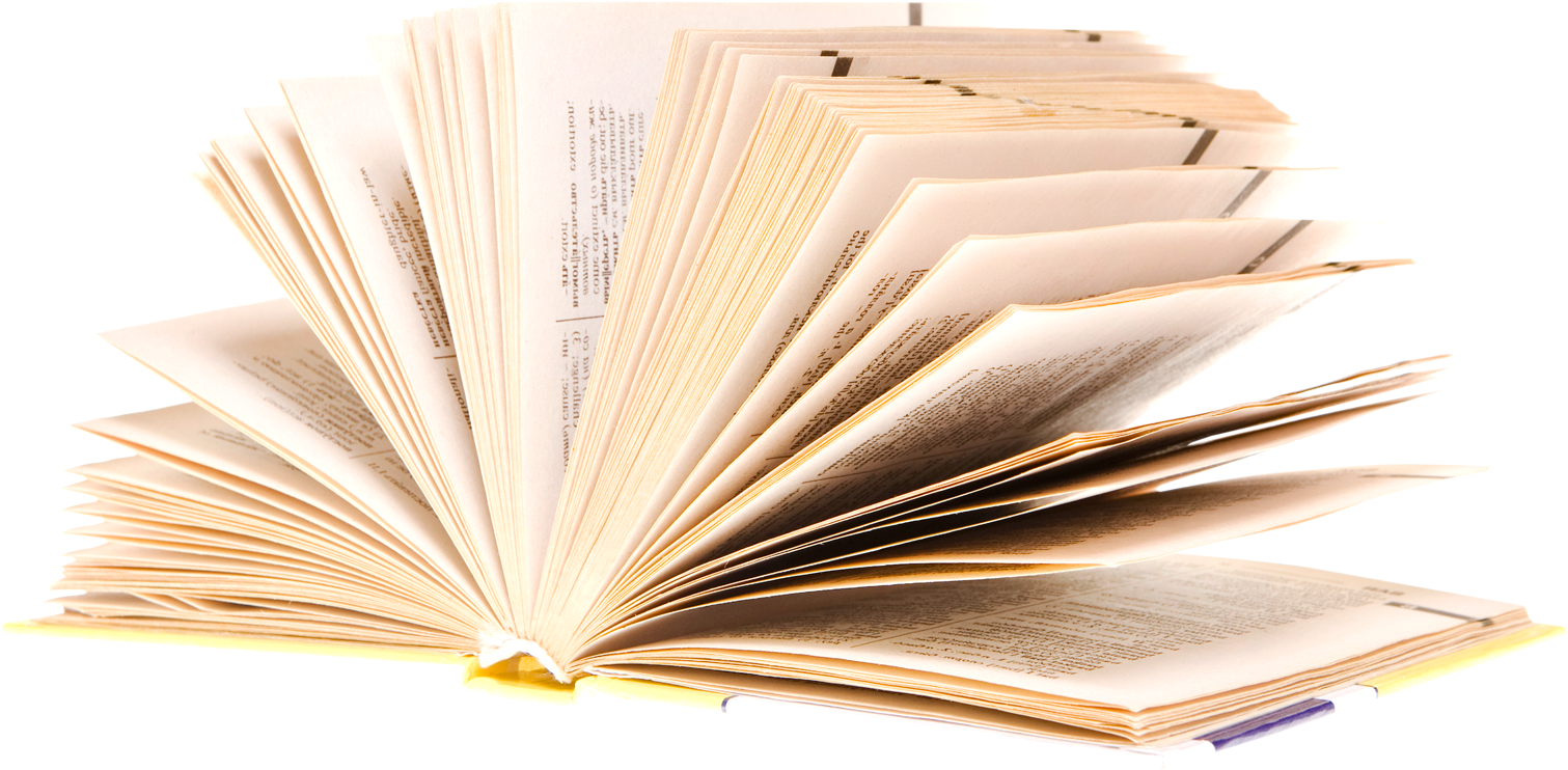 Open Bible Fanned Pages PNG Image