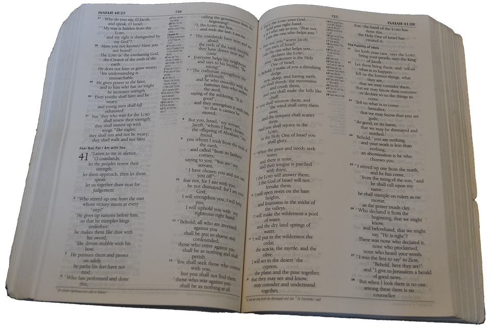 Open Bible Isaiah Chapter41 PNG Image