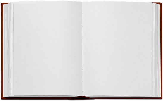 Open Blank Book PNG Image