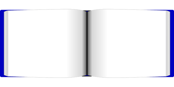 Open Blank Book Mockup PNG Image