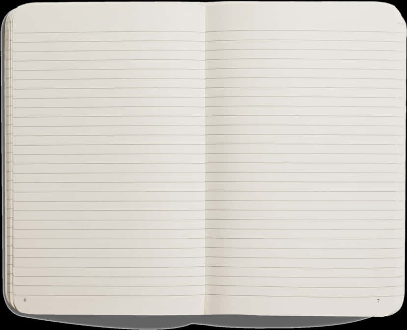 Open Blank Notebook PNG Image