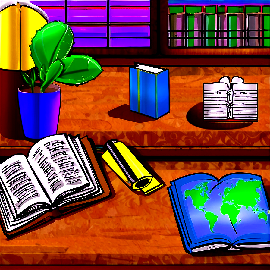 Open Book In Classroom Png Mrp79 PNG Image