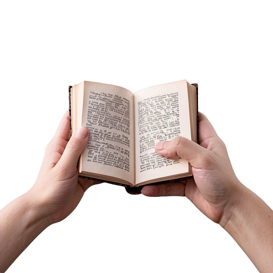 Open Book In Hands Png Sxl PNG Image