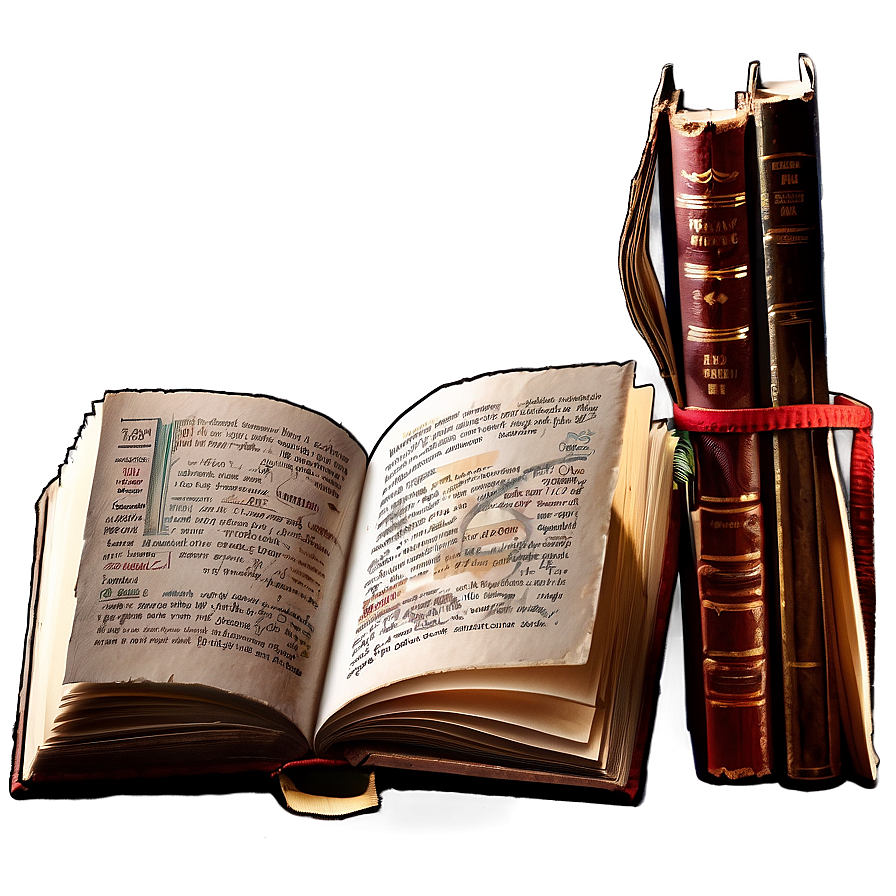 Open Book In Library Png Unk29 PNG Image