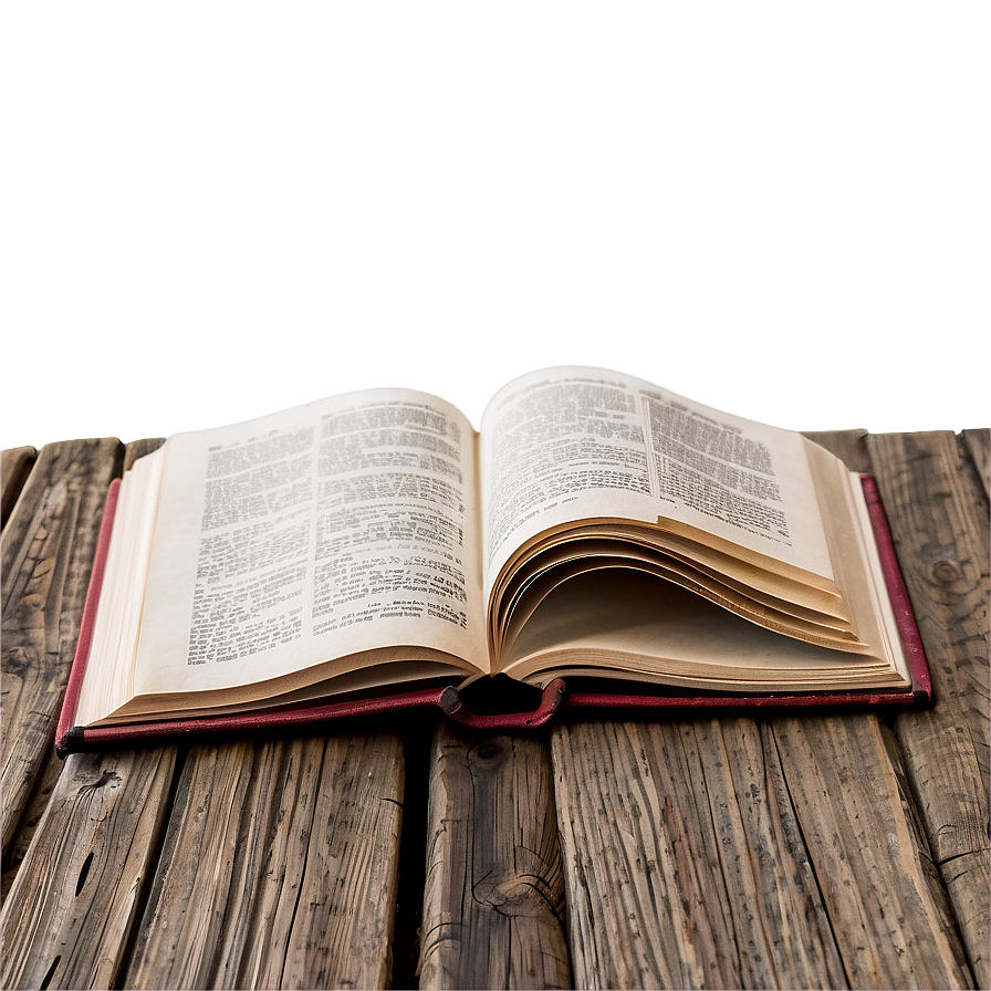 Open Book On Wood Png 68 PNG Image