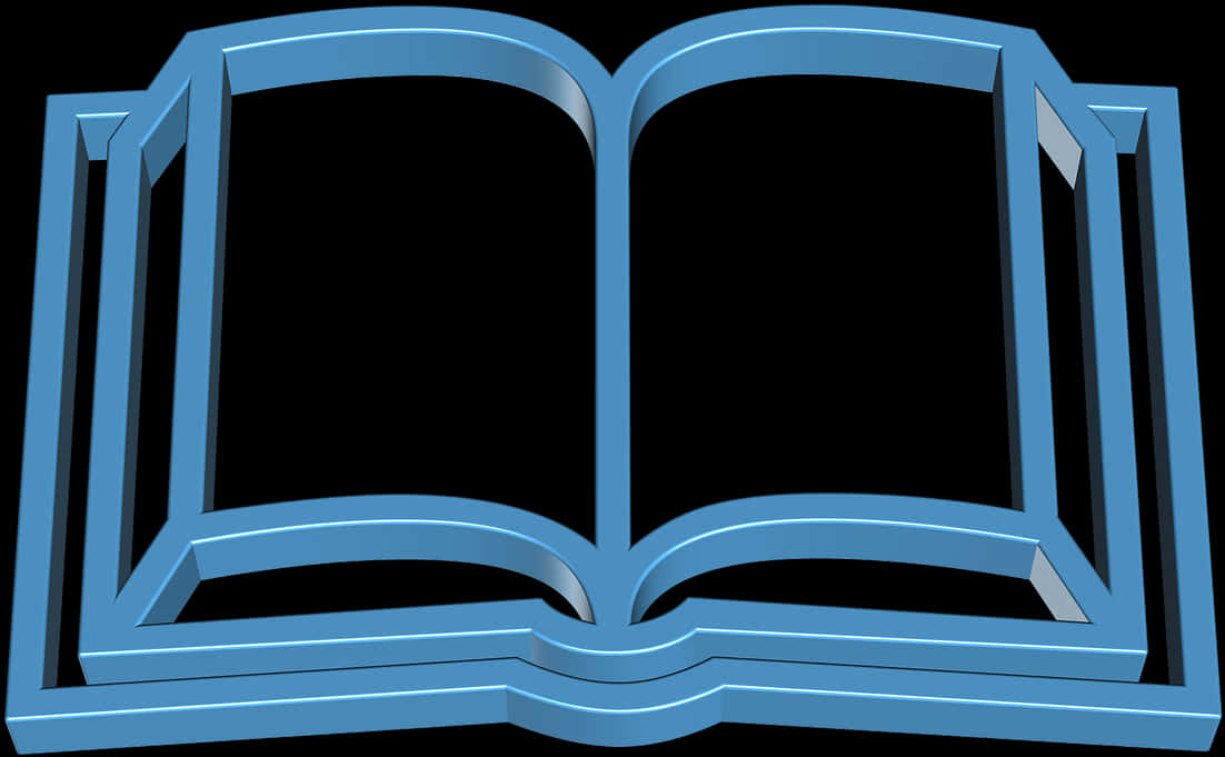 Open Book Outline PNG Image