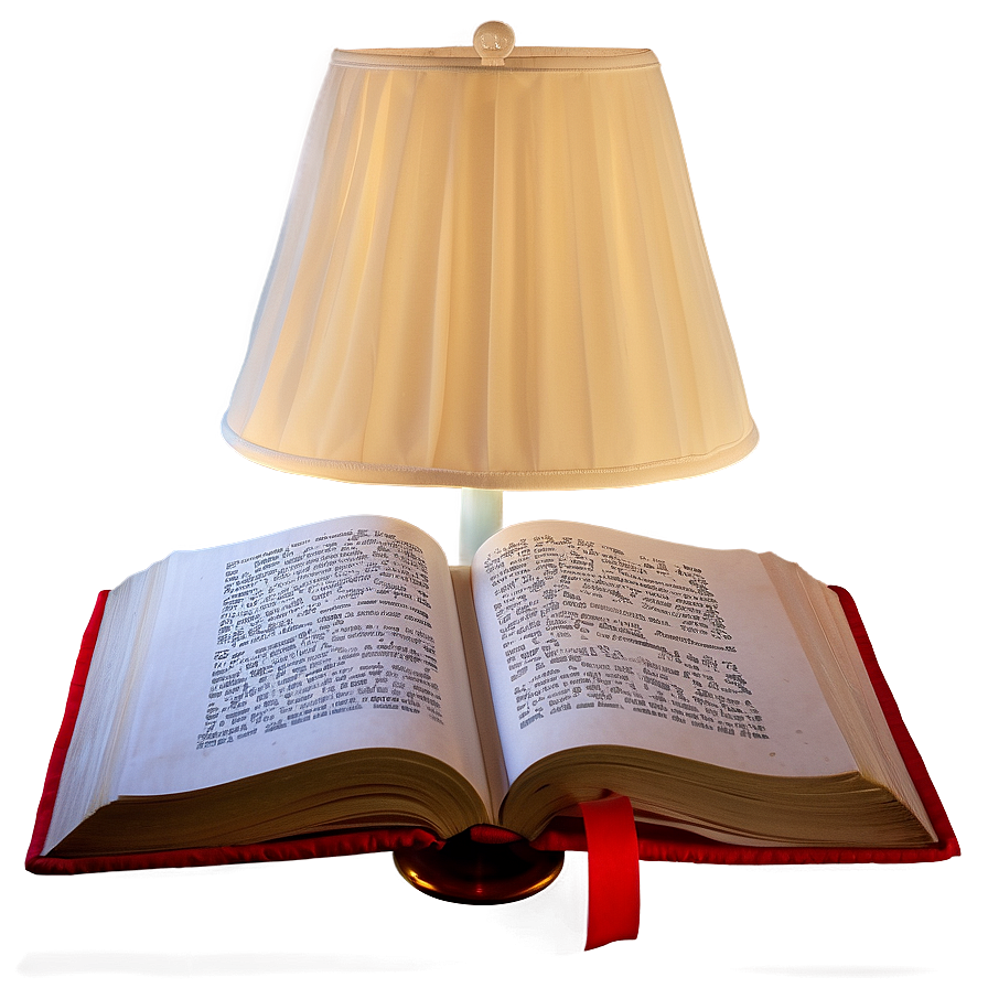 Open Book Under Lamp Png 54 PNG Image