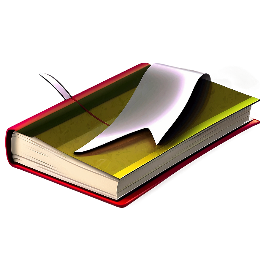 Open Book With Bookmark Png Gqh PNG Image