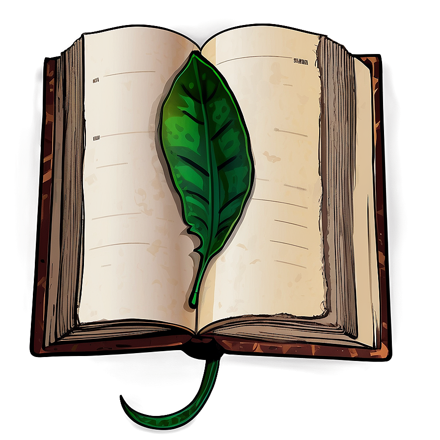 Open Book With Bookmark Png Nrs PNG Image