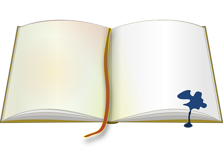 Open Bookwith Bookmark PNG Image