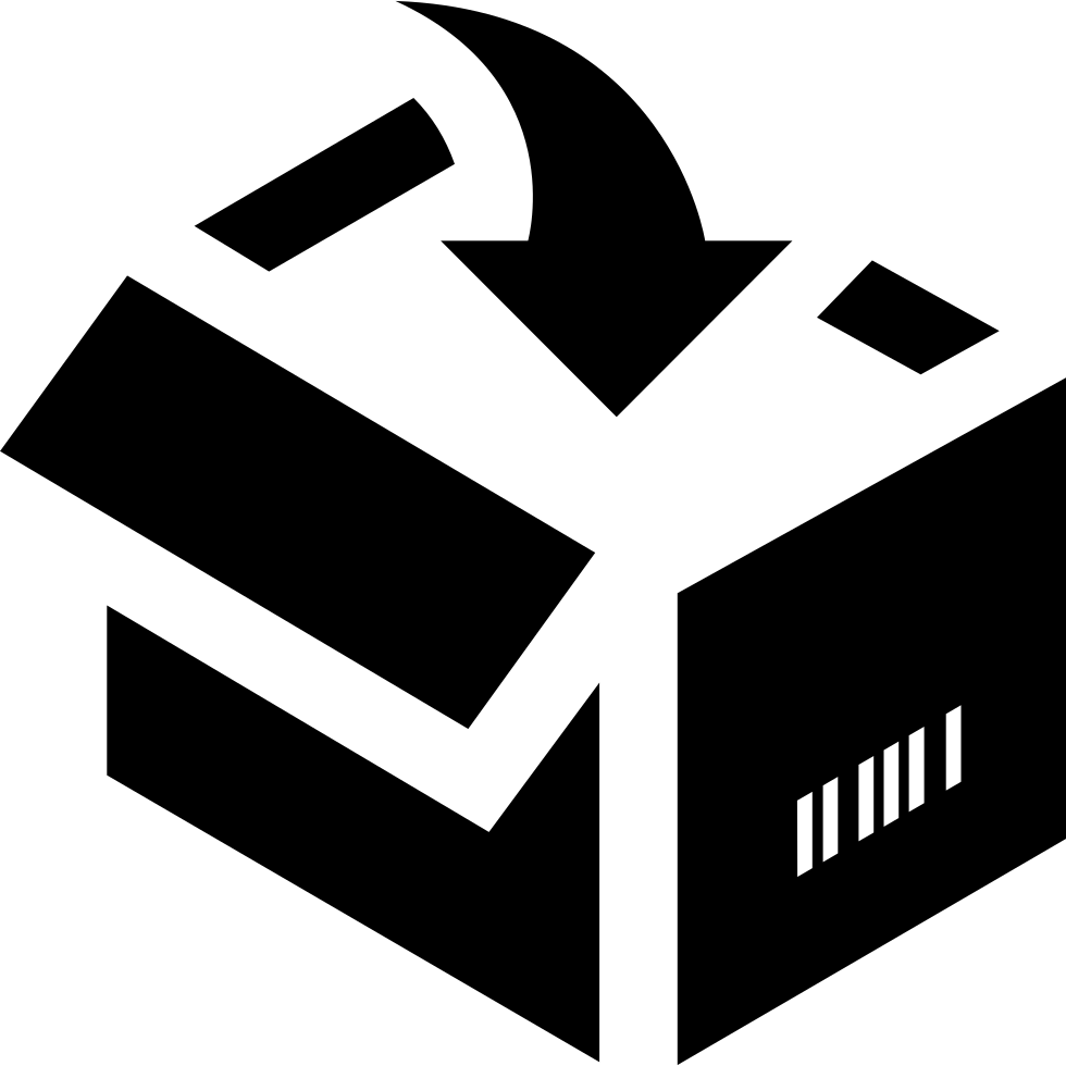 Open Cardboard Box Icon PNG Image