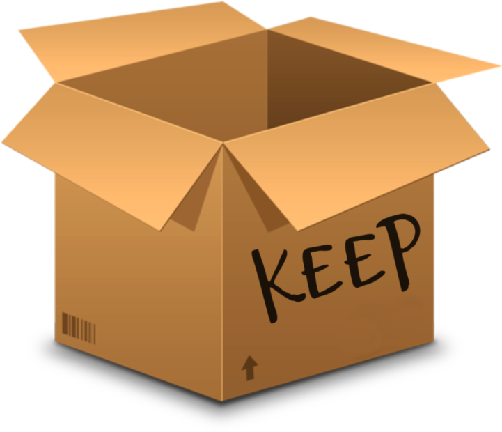 Open Cardboard Boxwith Keep Label PNG Image