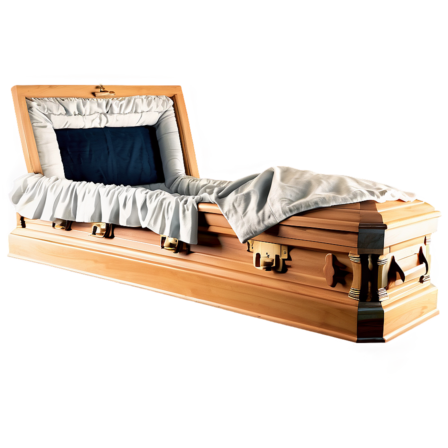 Open Coffin With Drapery Png 81 PNG Image