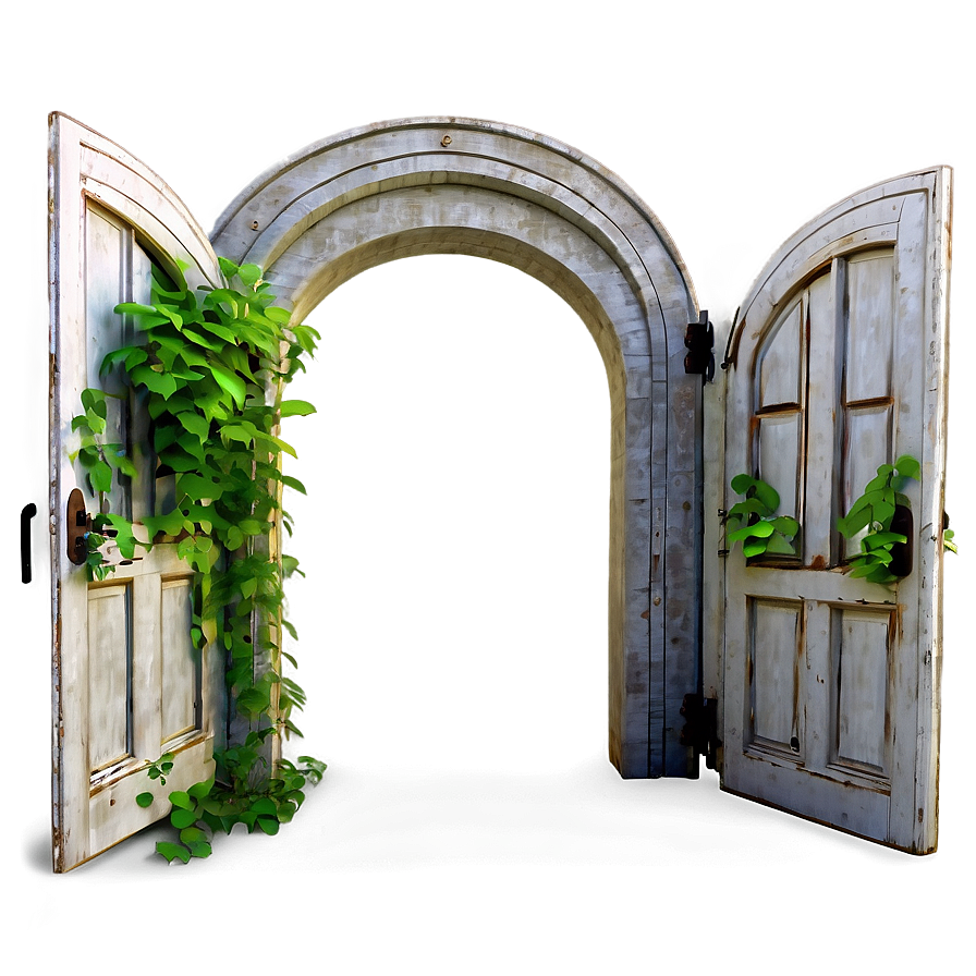 Open Door In Nature Setting Png Oit PNG Image