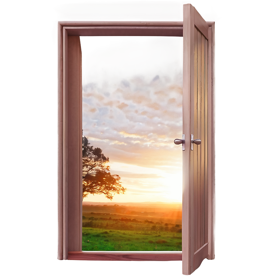 Open Door With Sunrise Png 05242024 PNG Image