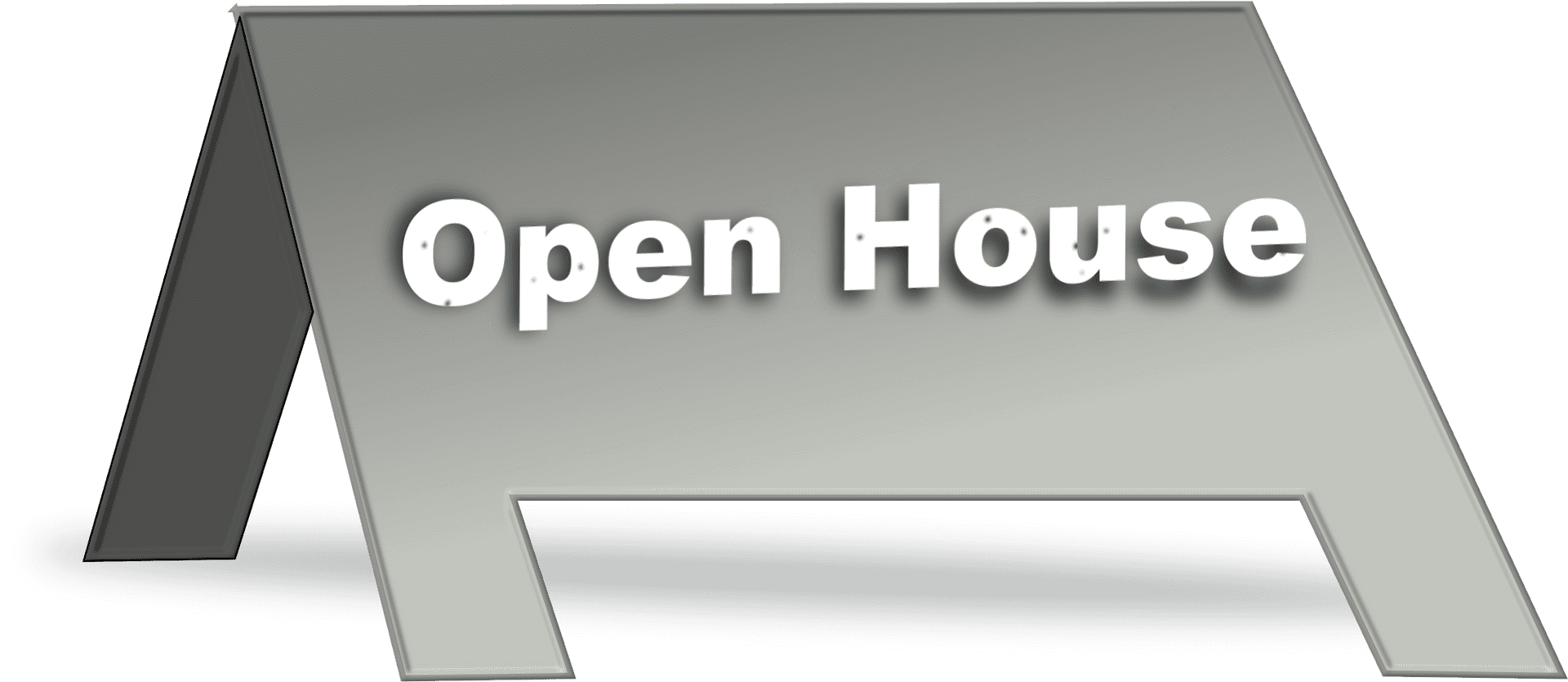 Open House Signboard PNG Image