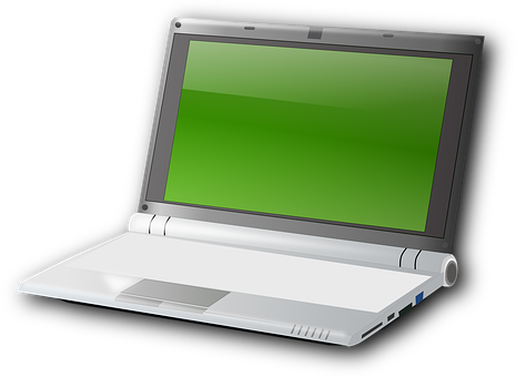 Open Laptop Illustration PNG Image