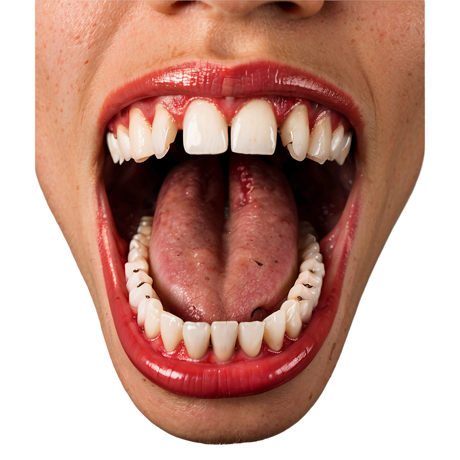 Open Mouth With Fangs Png Dha PNG Image