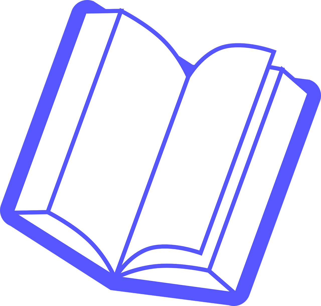 Open Notebook Clipart Graphic PNG Image