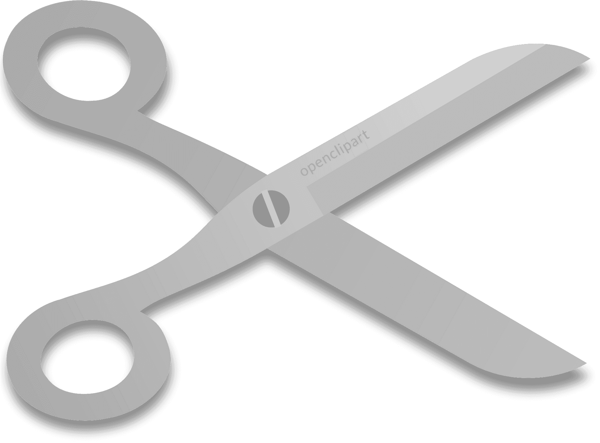 Open Scissors Vector Illustration PNG Image