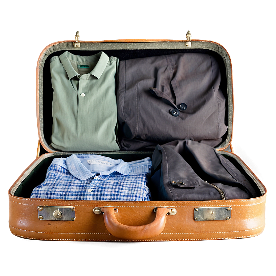 Open Suitcase With Clothes Png Pgs PNG Image