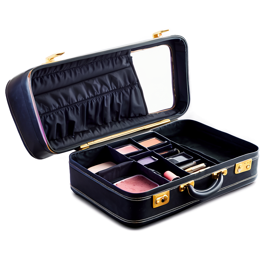 Open Suitcase With Makeup Png Nyt PNG Image