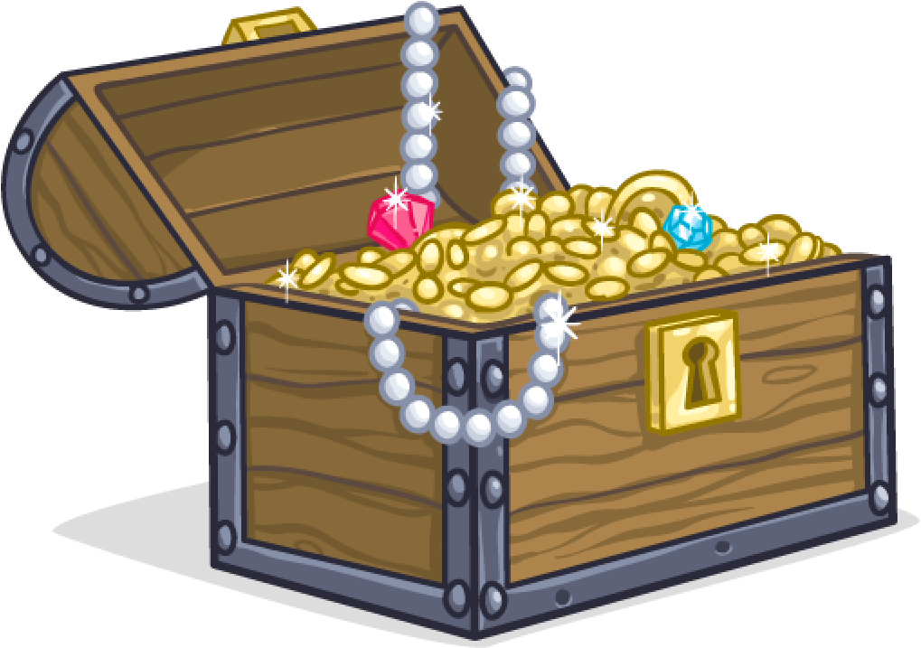 Open Treasure Chest Fullof Gemsand Gold PNG Image