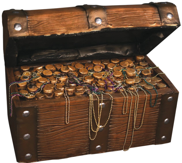 Open Treasure Chestwith Coinsand Jewelry PNG Image