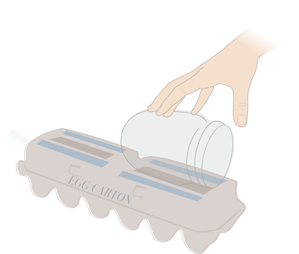 Opening Egg Carton Illustration PNG Image