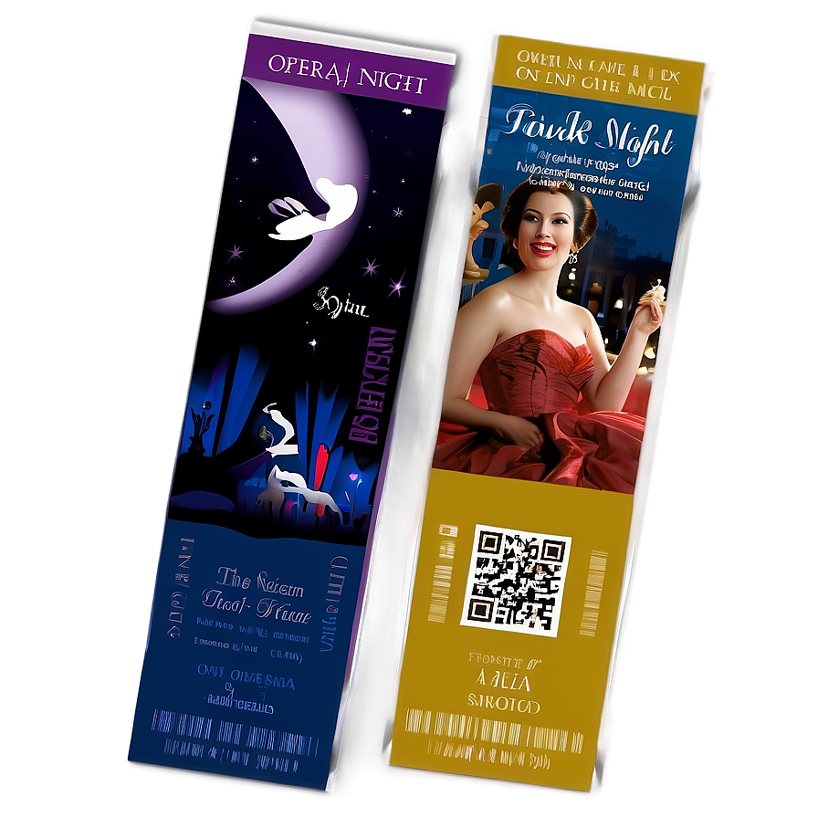 Opera Night Ticket Png 05252024 PNG Image