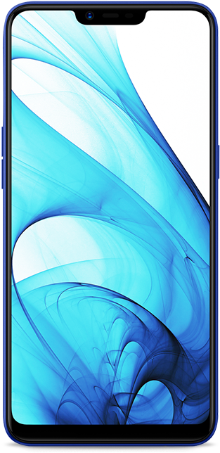 Oppo Smartphone Blue Abstract Wallpaper PNG Image