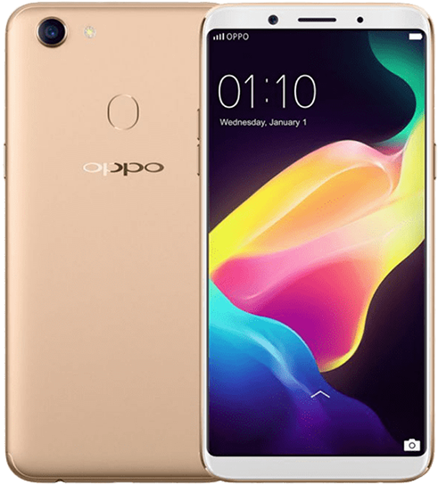 Oppo Smartphone Front Back View PNG Image