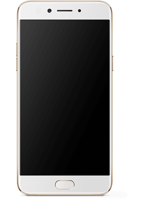 Oppo Smartphone Front View PNG Image