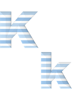 Optical Illusion Letters K PNG Image