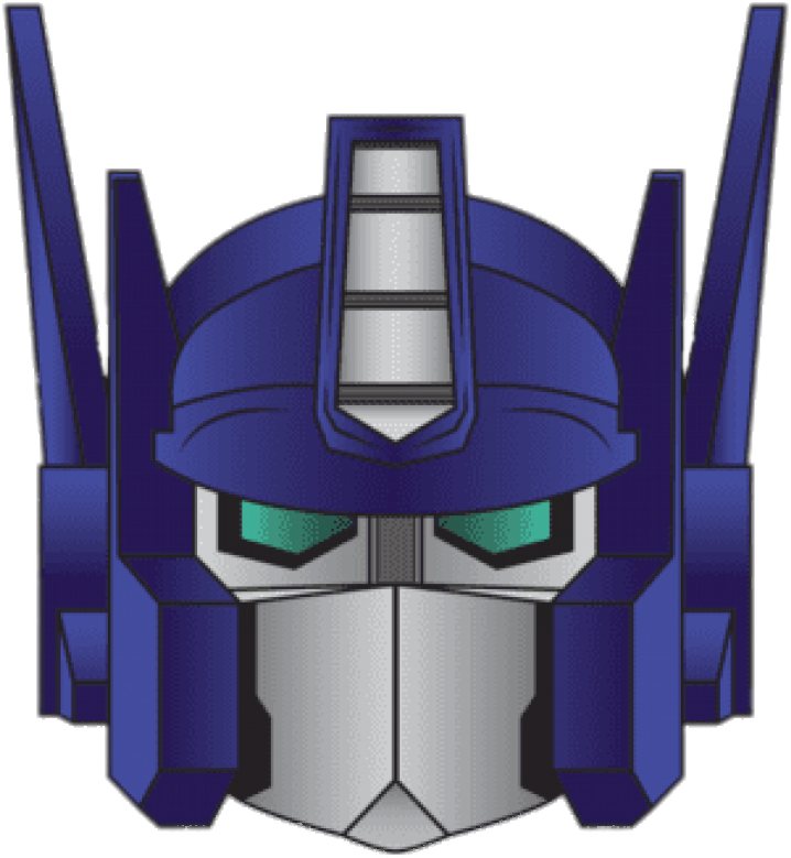 Optimus Prime Head Illustration PNG Image