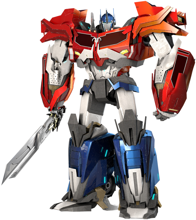 Optimus Prime Standing Pose PNG Image