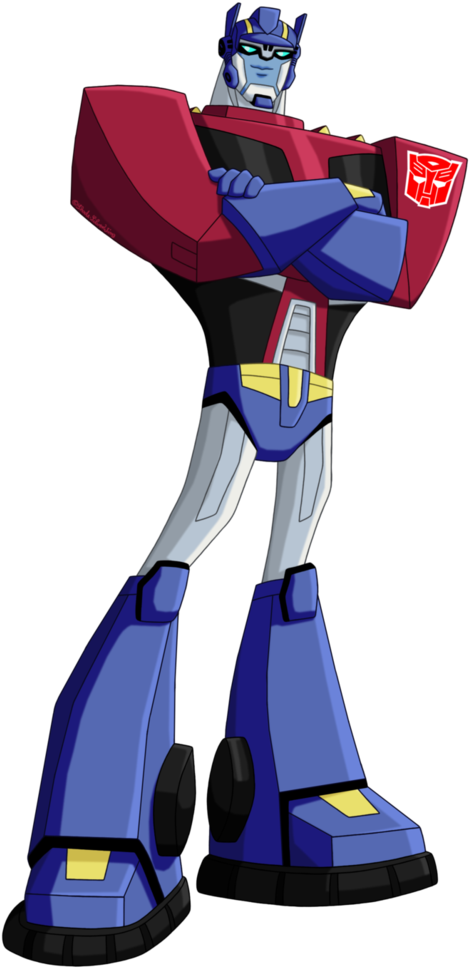 Optimus Prime Standing Pose PNG Image