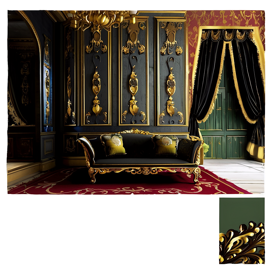 Opulent Mansion Decor Png Dut PNG Image