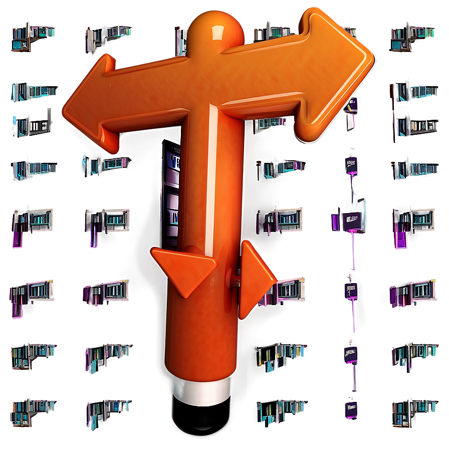 Orange Arrow For Digital Marketing Png Tpc8 PNG Image