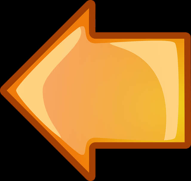 Orange Arrow Icon PNG Image