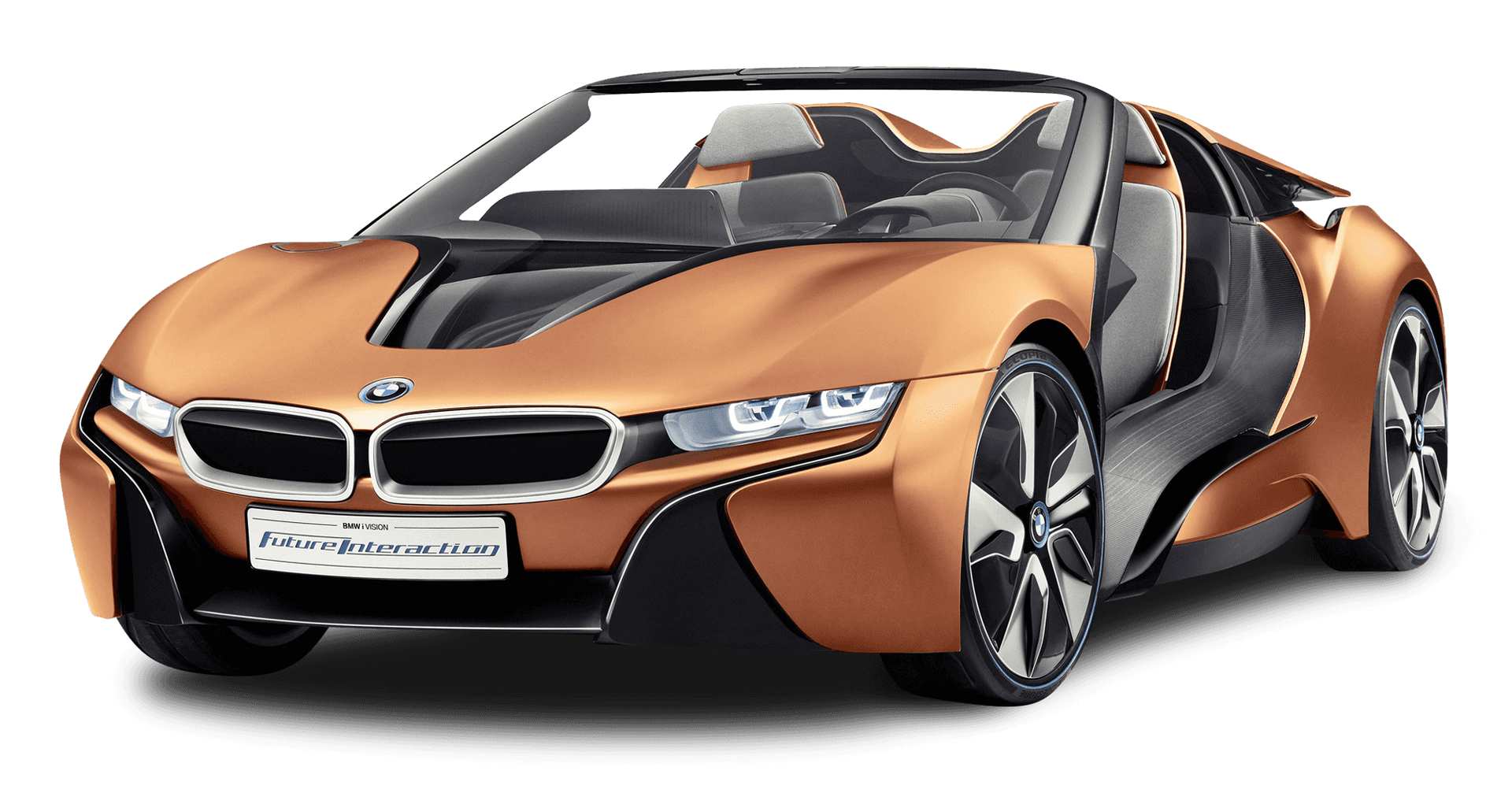 Orange B M Wi8 Concept Car PNG Image