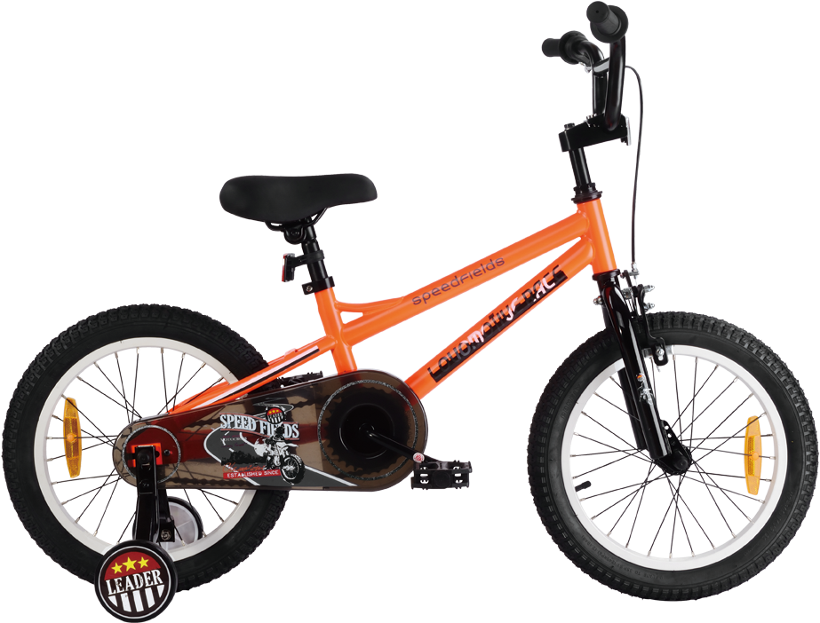 Orange B M X Bike Isolated PNG Image