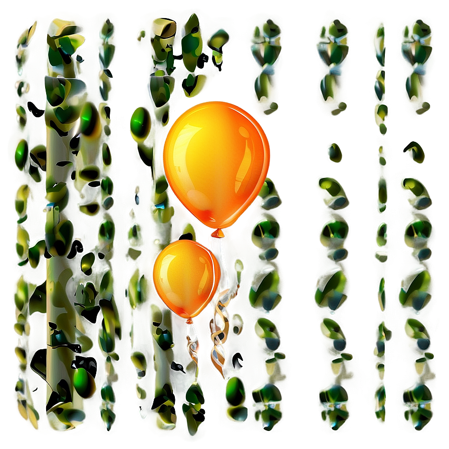 Orange Balloons Png Bxk48 PNG Image