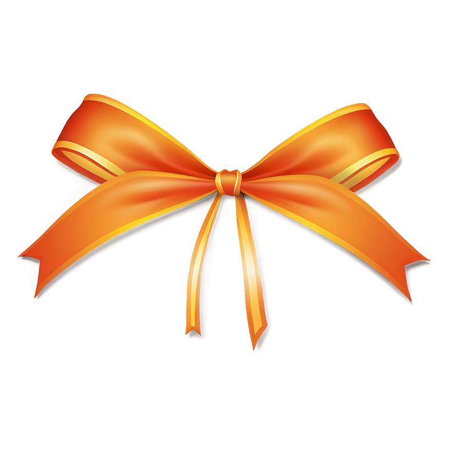 Orange Bow Clipart Png Xqo PNG Image