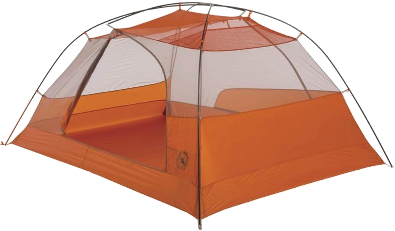 Orange Camping Tent Isolated PNG Image