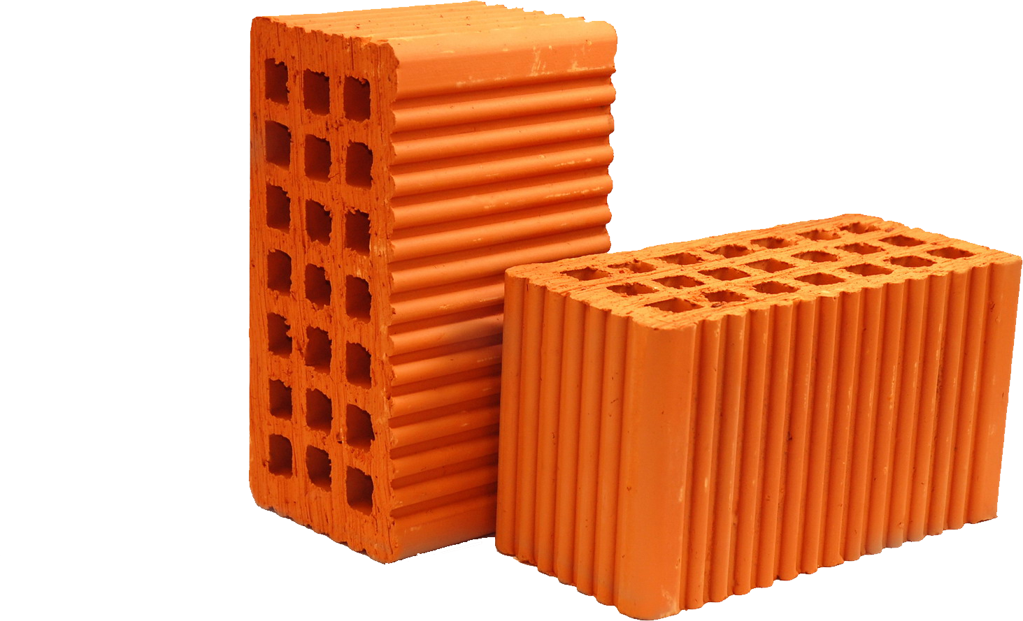 Orange Construction Bricks PNG Image