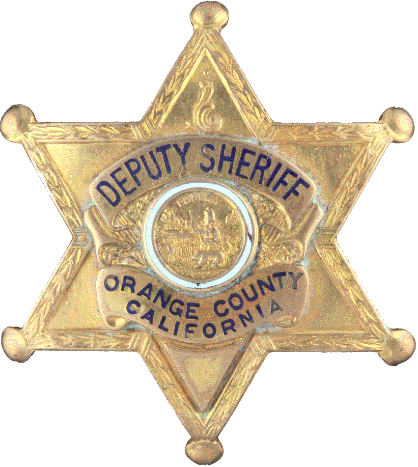 Orange County Deputy Sheriff Badge PNG Image