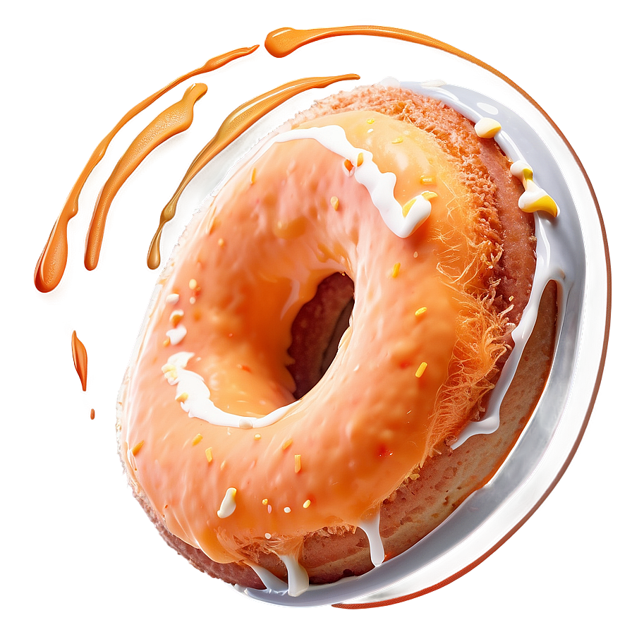 Orange Creamsicle Donut Png Hax PNG Image