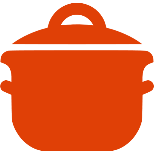 Orange Dutch Oven Icon PNG Image